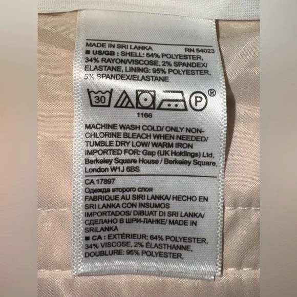 Banana Republic Ryan Herringbone Pants (Pink, Size 8, Excellent Condition) - Picture 8 of 8